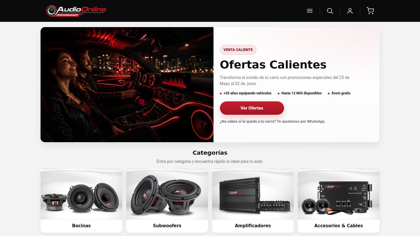 Audio Online MX β Pro Audio Retail